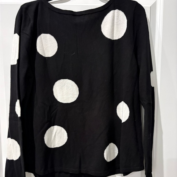 Chico's Sweaters - Chico's Black Sweater with White Tag Detail